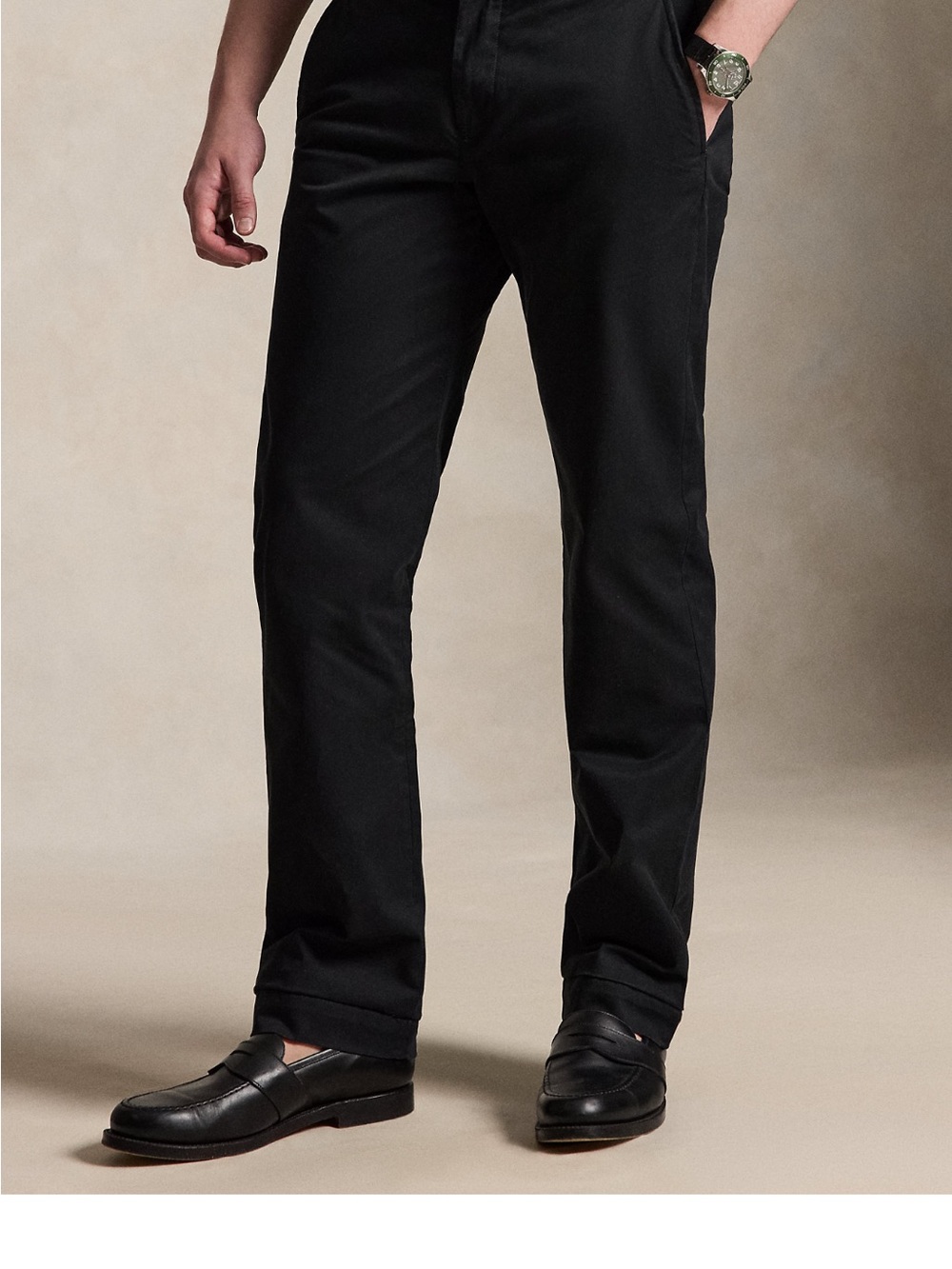 Polo by Ralph Lauren Straight Fit Chinos in black